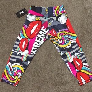 Xtreme Print Capri Tights NWT